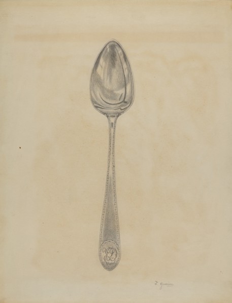 Silver Soup Spoon, c. 1936.
