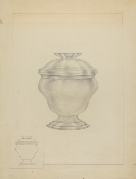 Silver Sugar Bowl, c. 1936.