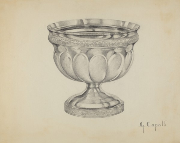 Silver Waste Bowl, c. 1936.