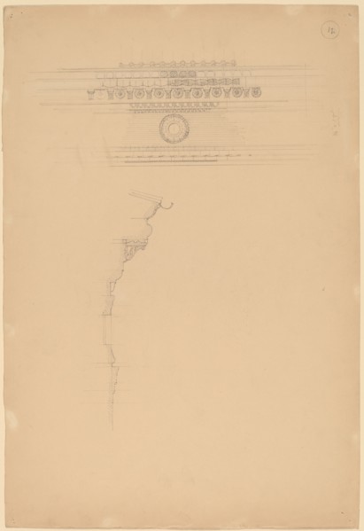 Study of Moldings, c. 1896.