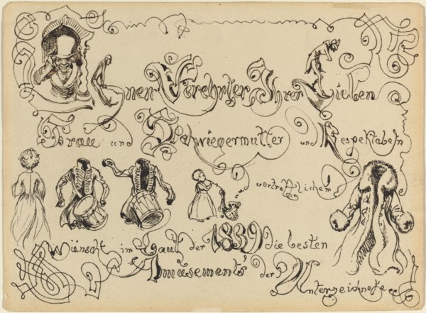 A New Year's Greeting, 1839.