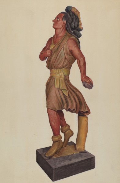 Cigar Store Indian, c. 1937.