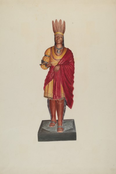 Cigar Store Indian, c. 1938.
