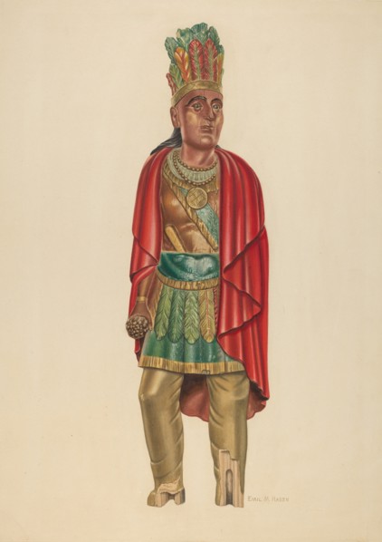 Cigar Store Indian, c. 1939.