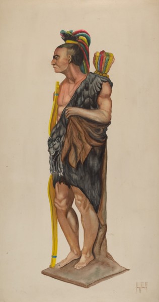 Cigar Store Indian, c. 1939.