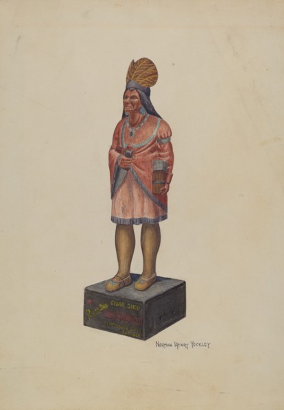 Cigar Store Indian, c. 1940.