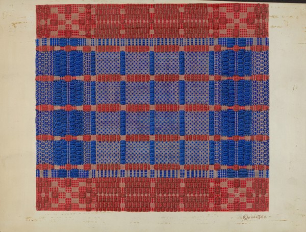 Coverlet (Section), c. 1937.