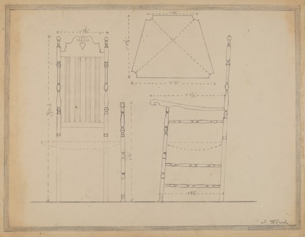 Drawing of Chair, 1935/1942.