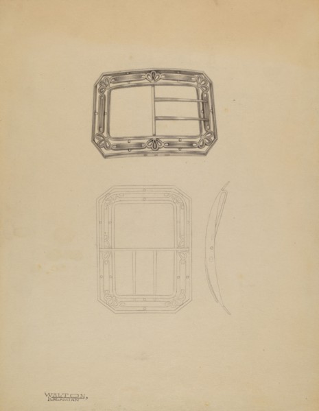 Lady's Shoe Buckle, c. 1937.