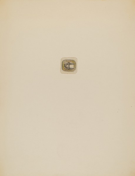 Man's Stock Buckle, c. 1936.