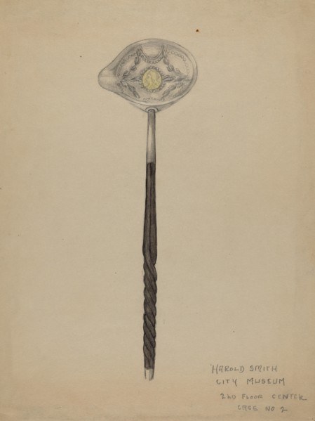 Silver Punch Ladle, c. 1936.