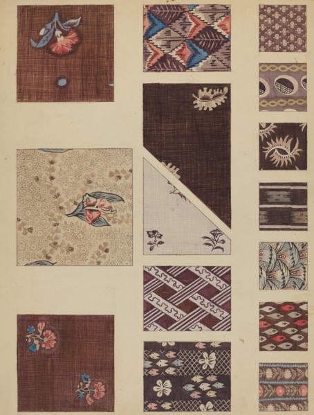 Textile from Quilt, c. 1937.