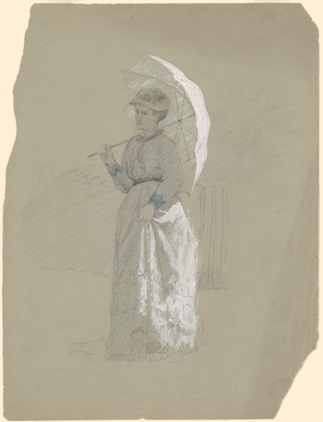 Woman with Parasol, c. 1870.