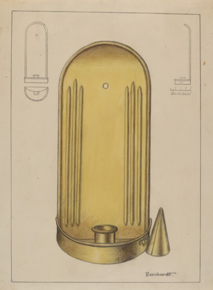 Brass Candle Holder, c. 1936.