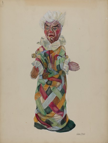 Clown Hand Puppet, 1935/1942.