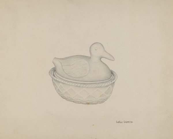 Covered Dish (Duck), c. 1938.