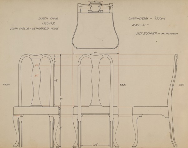 Drawing for Chair, 1935/1942.