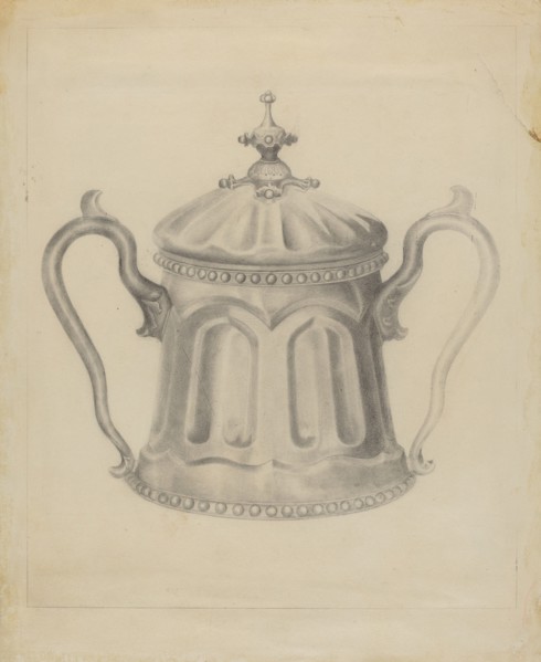Pewter Sugar Bowl, 1935/1942.