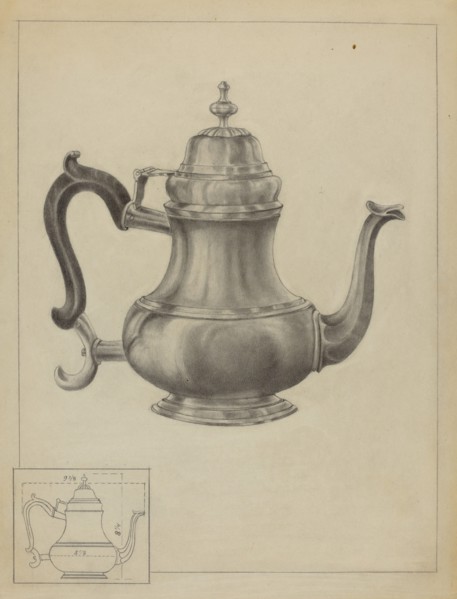Silver Coffee Pot, 1935/1942.