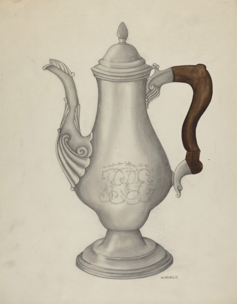 Silver Coffee Pot, 1935/1942.