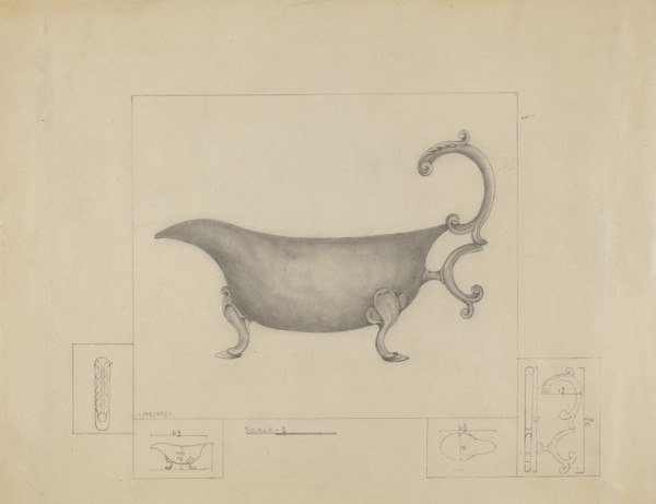 Silver Sauce Boat, 1935/1942.