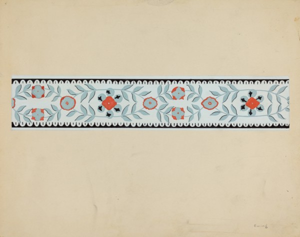 Wall Paper Border, 1935/1942.