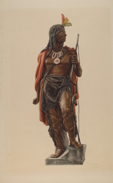 Cigar Store Indian, 1935/1942.