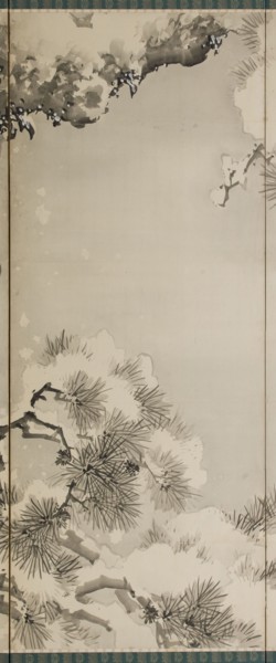 Eagle on a snowy pine, c.1850.