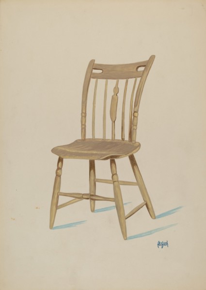 Early American Chair, c. 1936.