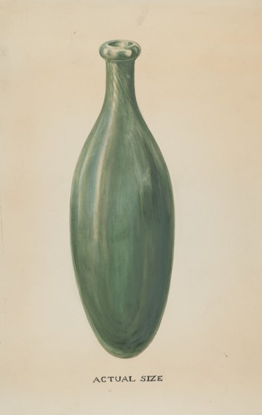 Glass Nursing Bottle, c. 1936.