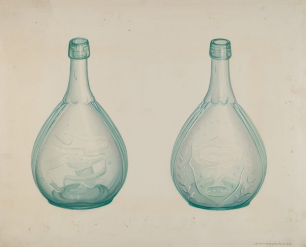 Green Whiskey Bottle, c. 1941.