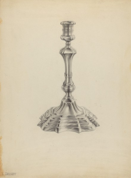 Silver Candlestick, 1935/1942.
