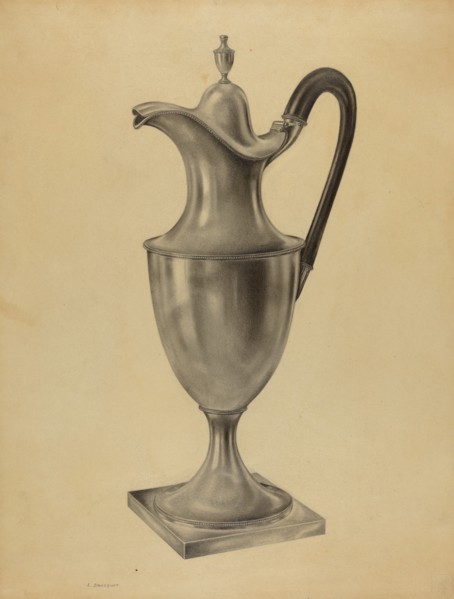 Silver Hot Water Pot, c. 1938.