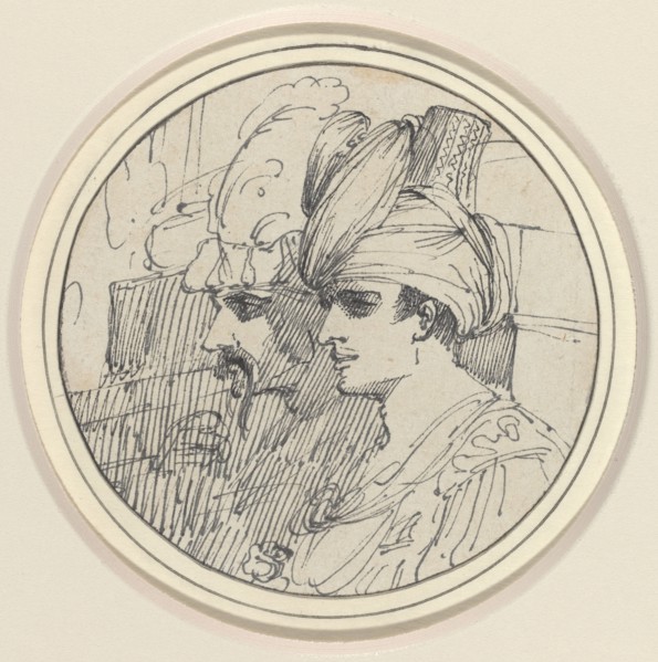Two Oriental Heads, 1770/1775.