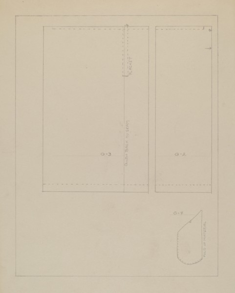 Pattern for a Dress, 1935/1942.
