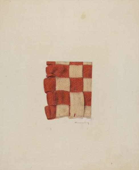 Shaker Textile Sample, c. 1940.