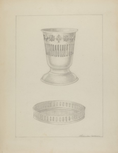 Silver Glass Holder, 1935/1942.