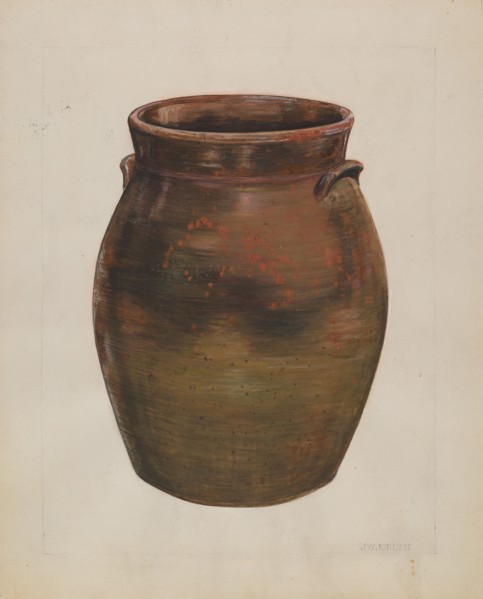 Cracker and Butter Jar, c. 1936.