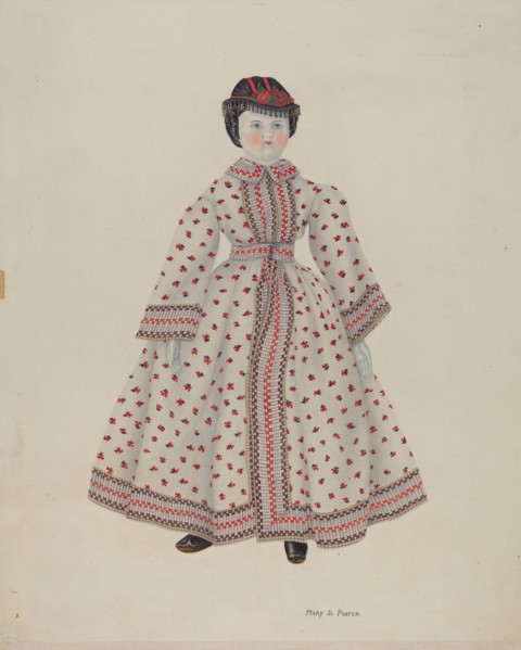 Doll with China Head, 1935/1942.