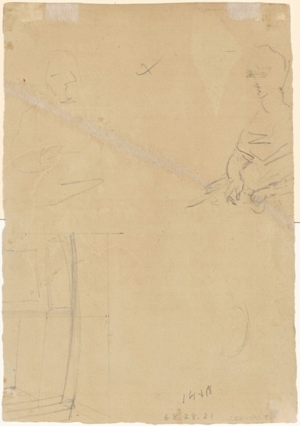 Figure Studies [verso], c. 1815.