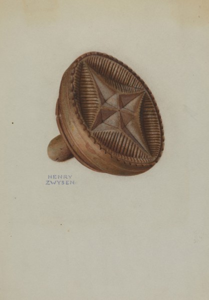 Pa. German Butter Mold, c. 1941.