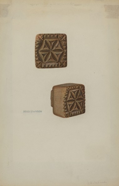 Pa. German Butter Mold, c. 1941.