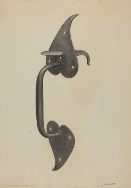 Pa. German Door Handle, c. 1938.