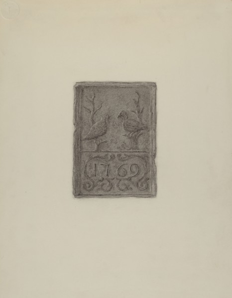 Pa. German Stove Plate, c. 1936.