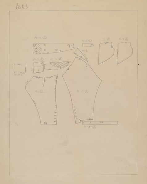 Pattern for Man's Suit, c. 1938.