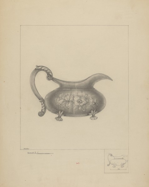 Silver Cream Pitcher, 1935/1942.