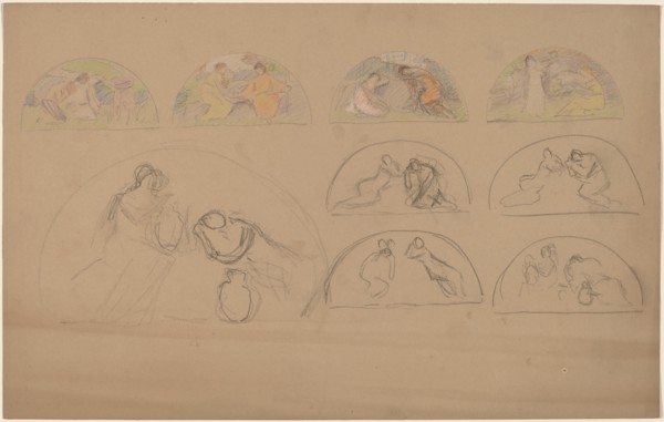 Studies for Lunettes, 1890/1897.