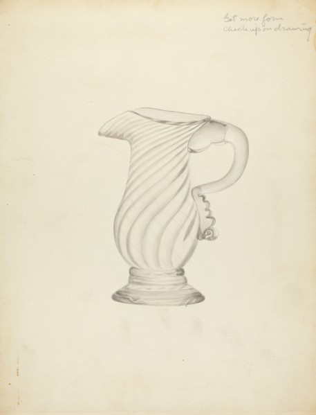 Blown Glass - Pitcher, 1935/1942.