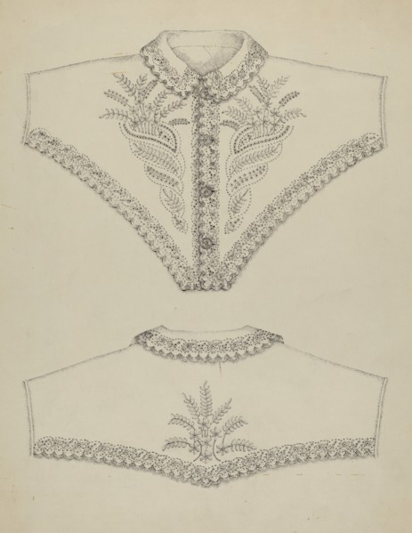 Embroidered Night Gown, 1935/1942.