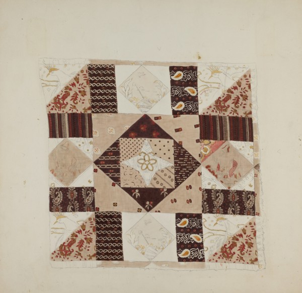 Printed Cotton (Quilt), 1935/1942.